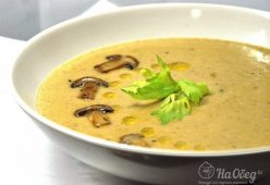 Картофельный суп - пюре с грибами