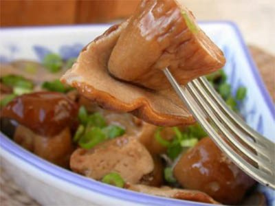 Салаты с консервированными грибами