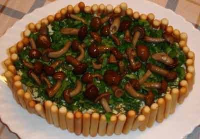 Салат Грибное лукошко