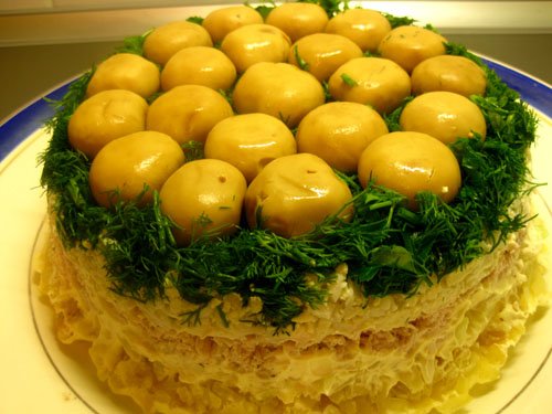 Салат лесная поляна