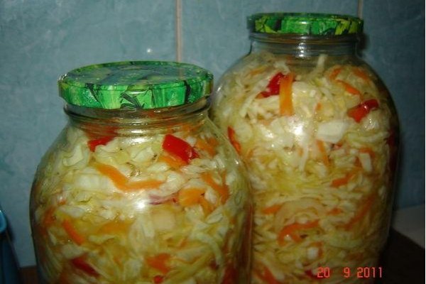 Салат из капусты на зиму без стерилизации