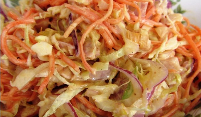 Салат из капусты и моркови