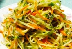 Салат из капусты кольраби