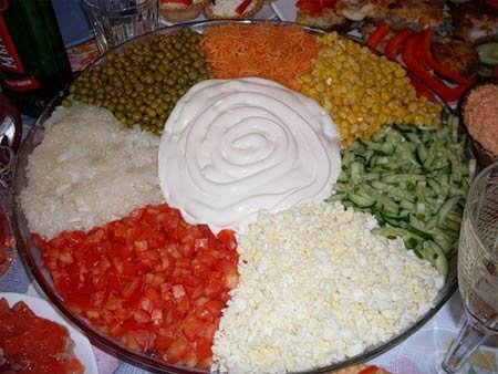 Салат Семицветик