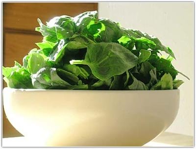 Салаты из шпината