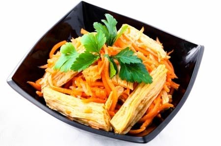 Салат со спаржей по-корейски