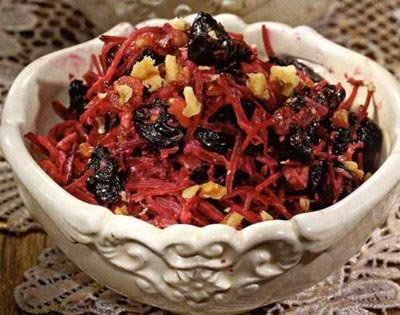 Салаты из вареной свеклы