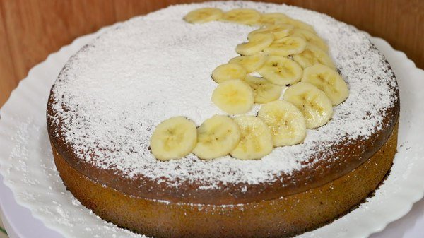 Банановый пирог