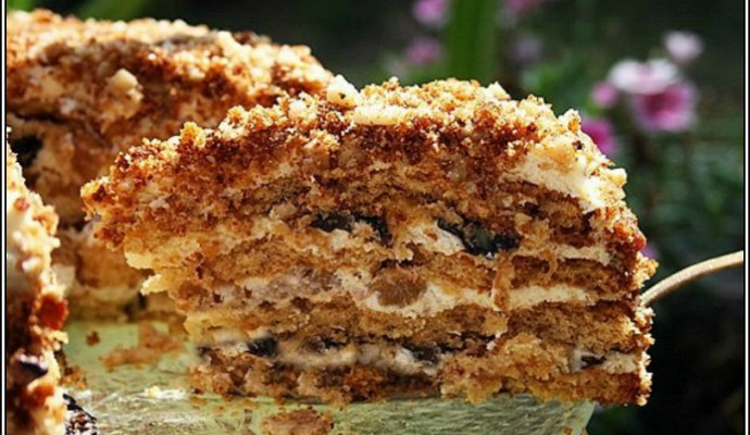 Пирог из печенья