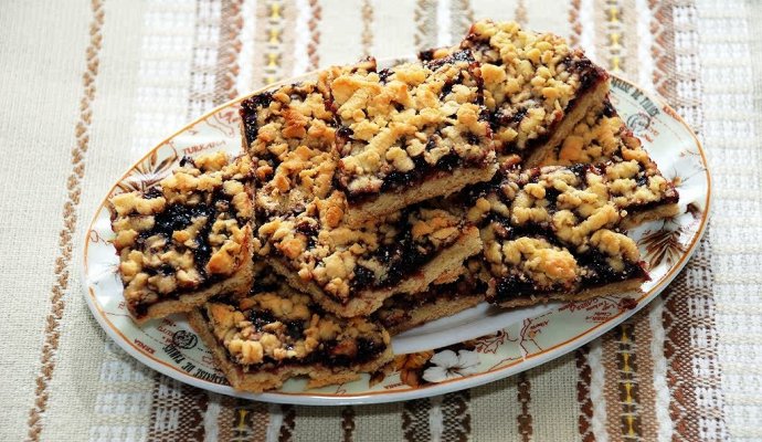 Песочный пирог с ягодами