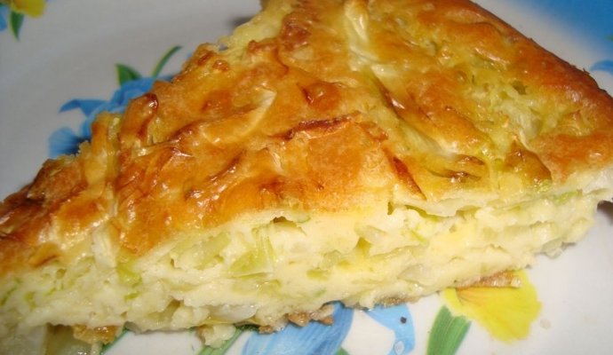 Ленивый пирог с капустой