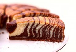 Пирог «Зебра» на кефире