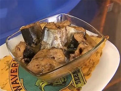 Салаты с сайрой консервированной