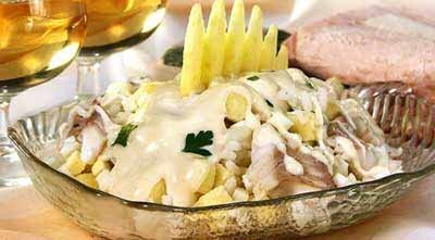 Салаты рыбные