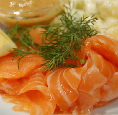 Салаты с соленой семгой