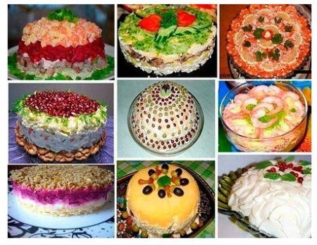 Салаты на праздничный стол