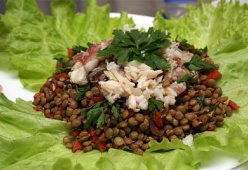 Салат из чечевицы