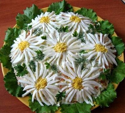 Салат Ромашка