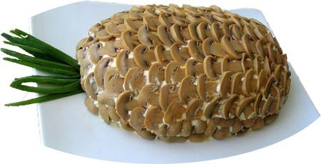 Салат слоеный с ананасом