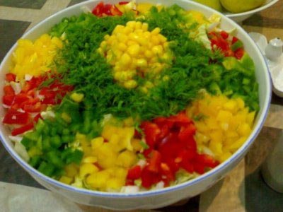 Салат светофор