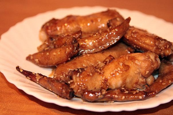 Крылышки в соево-медовом соусе