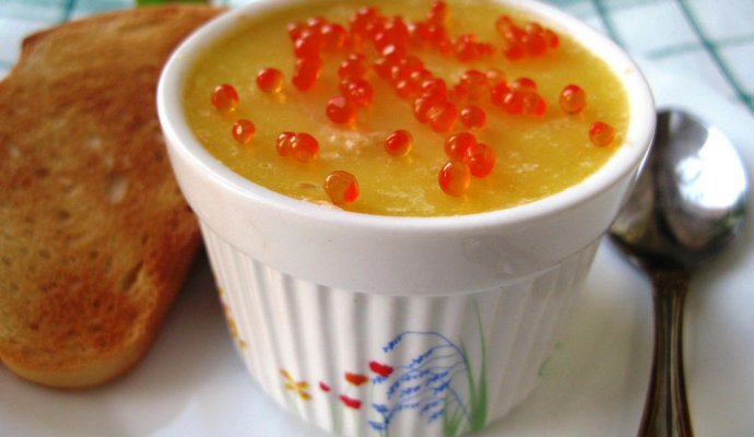 Праздничный паштет из форели с икрой