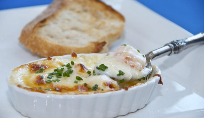 Жюльен из красной рыбы