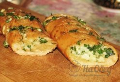 Французский чесночный багет