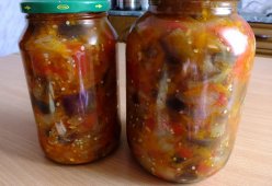 Закуска холодная из баклажанов