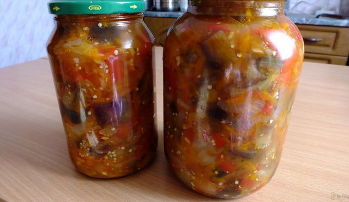 Закуска холодная из баклажанов