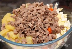 Салат «Оливье» с языком