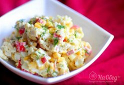 Салат из крабовых палочек с кукурузой