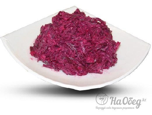 Салат из свеклы с чесноком