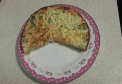 Пирог с семгой и брокколи