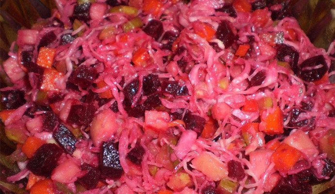 Винегрет с капустой