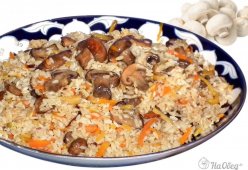 Плов с грибами