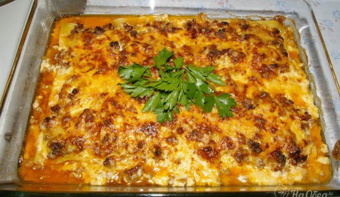 Домашняя лазанья с фаршем