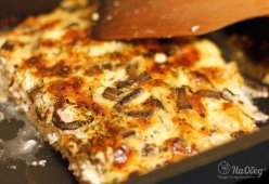 Курица с грибами и сыром