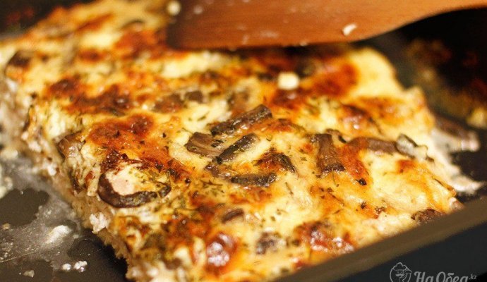 Курица с грибами и сыром