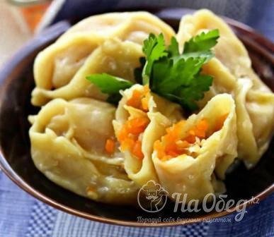 Манты с тыквой