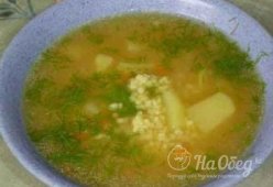 Суп с пшеном (сорпа коже)