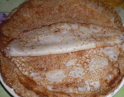 Блины на кефире с кипятком