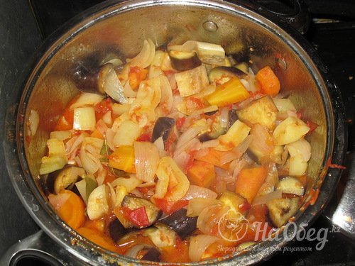 Лечо с баклажанами