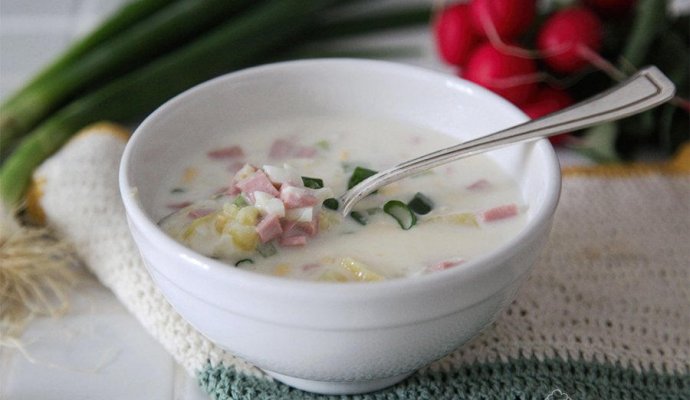 Окрошка сборная на квасе