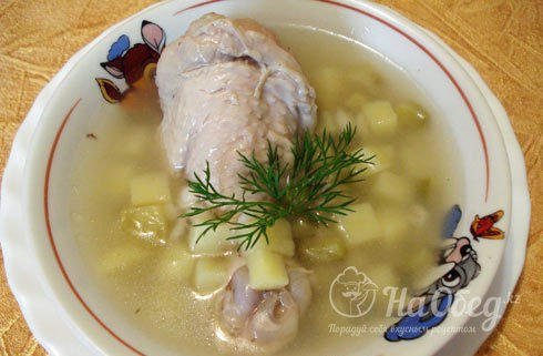 Рассольник с курицей