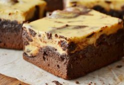 Брауни с бананом и творогом