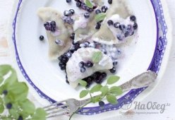 Вареники с черникой