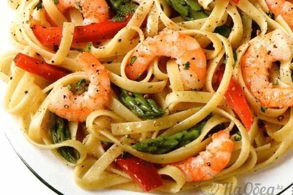 Спагетти с морепродуктами