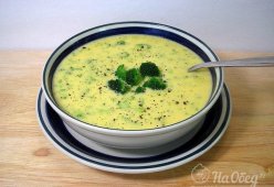 Сырный суп с овощами