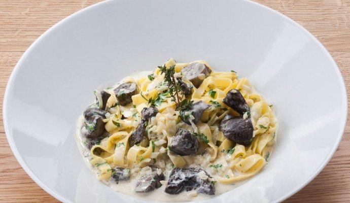 Тальятелли с лесными грибами